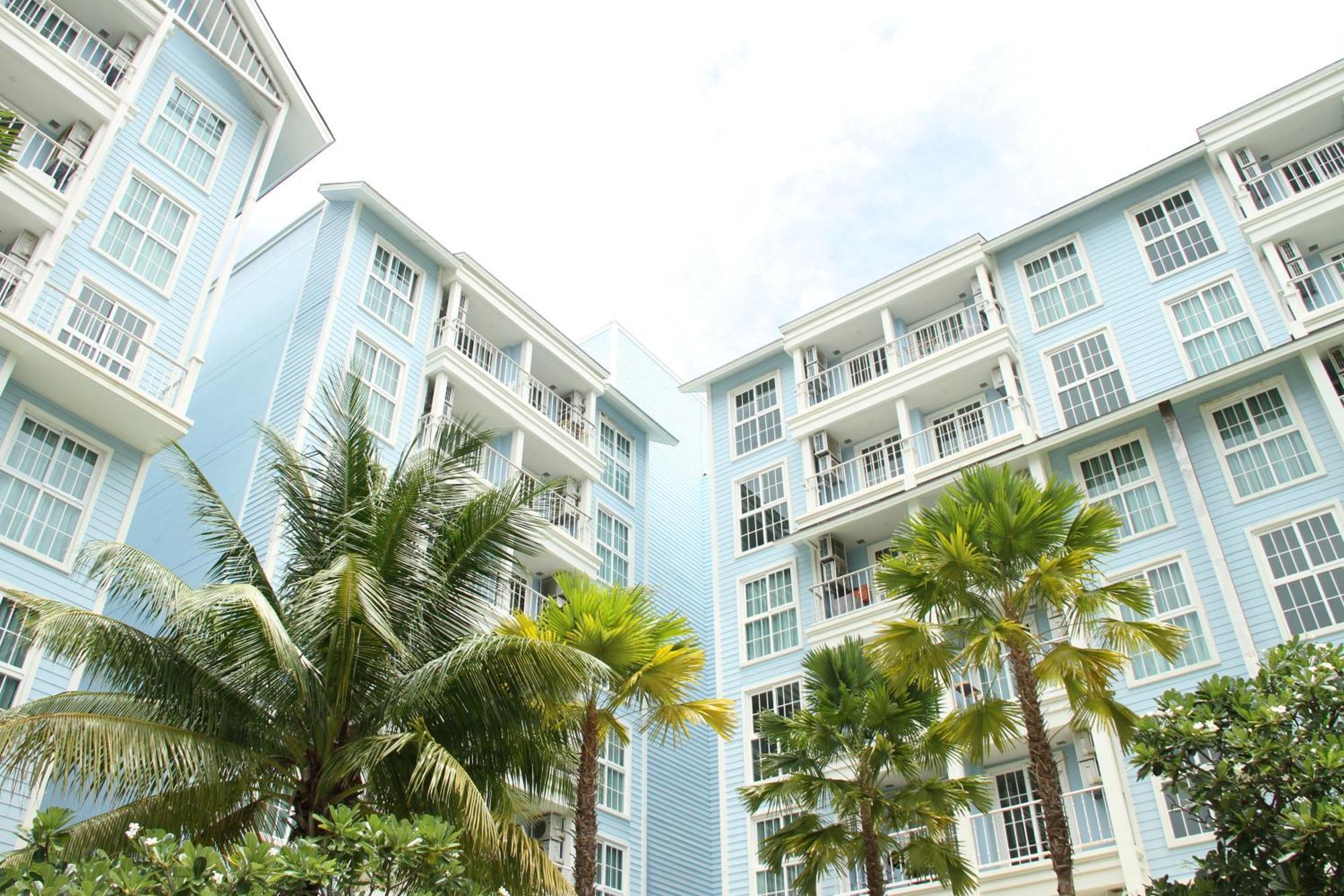 Grand Florida芭提雅带免费游泳池温泉桑拿浴和健身房瑜伽室私家海滩公寓e206 Na Chom Thian Exterior foto