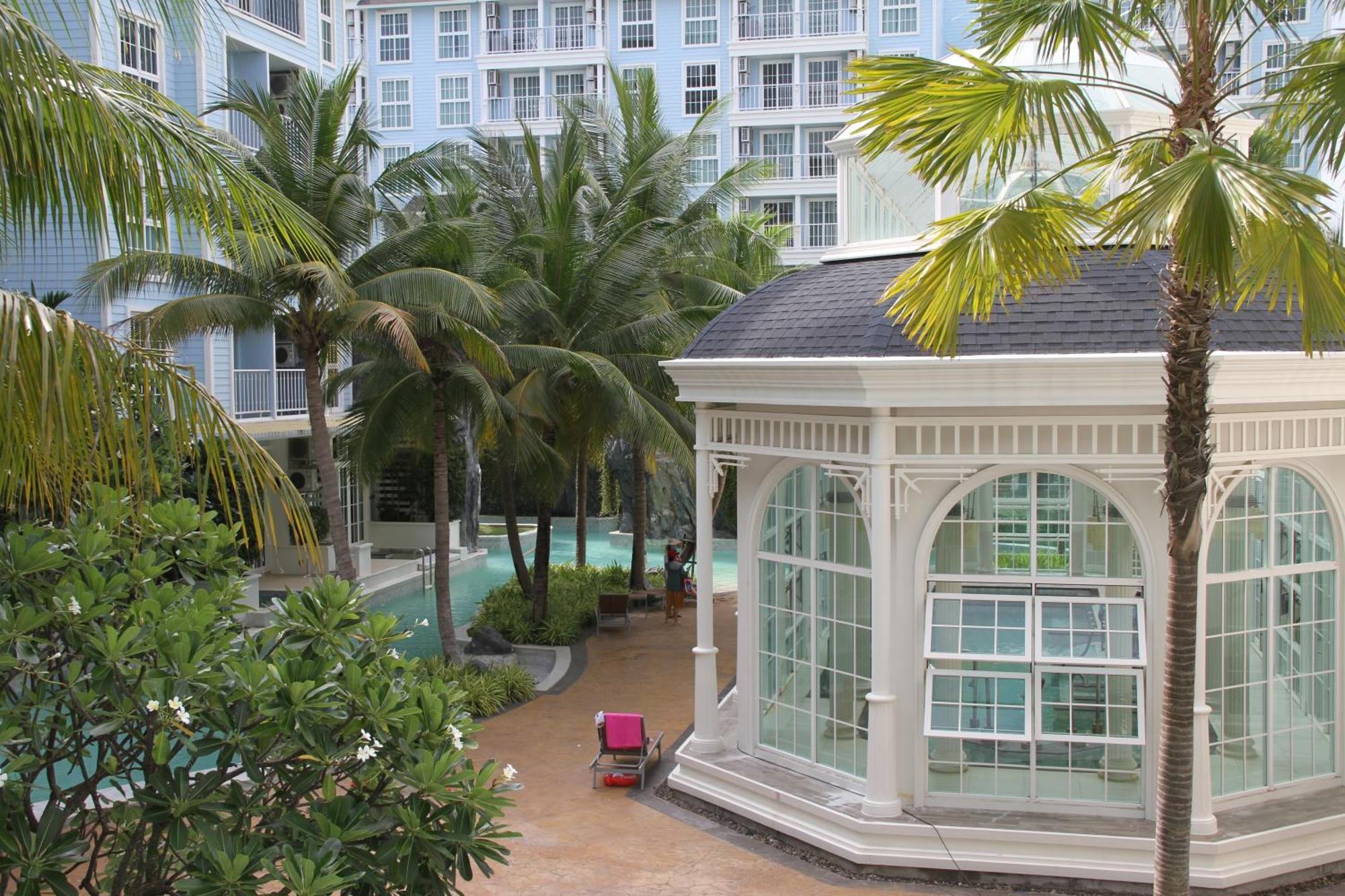 Grand Florida芭提雅带免费游泳池温泉桑拿浴和健身房瑜伽室私家海滩公寓e206 Na Chom Thian Exterior foto