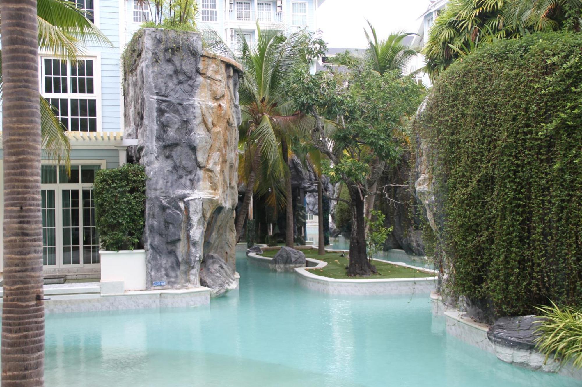 Grand Florida芭提雅带免费游泳池温泉桑拿浴和健身房瑜伽室私家海滩公寓e206 Na Chom Thian Exterior foto